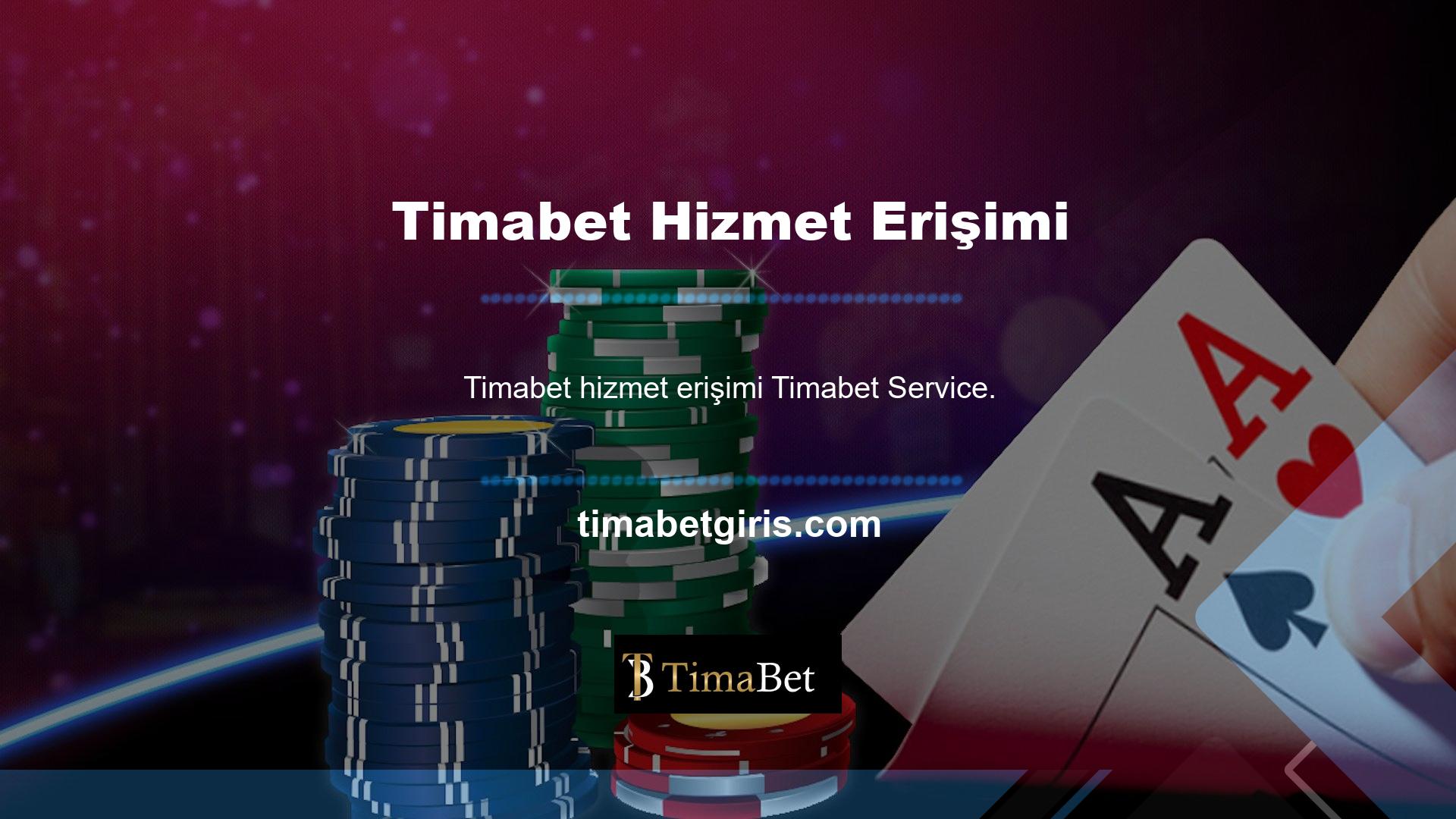Timabet Bir hesap açmalı ve sunduğu tüm hizmetlerden yararlanmak için hesabınıza yatırım yapmalısınız